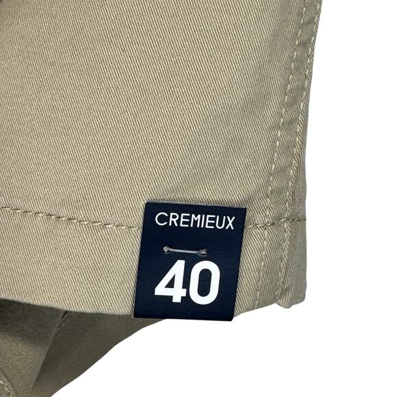 Cremieux SZ 40 Soho Slim Fit Chino Shorts Pocket Zip-Fly Stretch Tapered Leg Tan - Picture 5 of 10